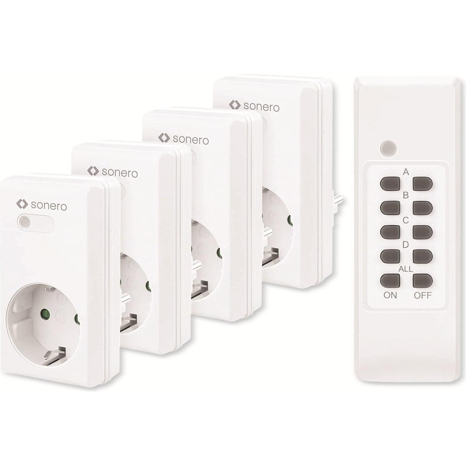 Sonero, Steckdosenleiste, Funksteckdosen-Set S-RCS204, Indoor