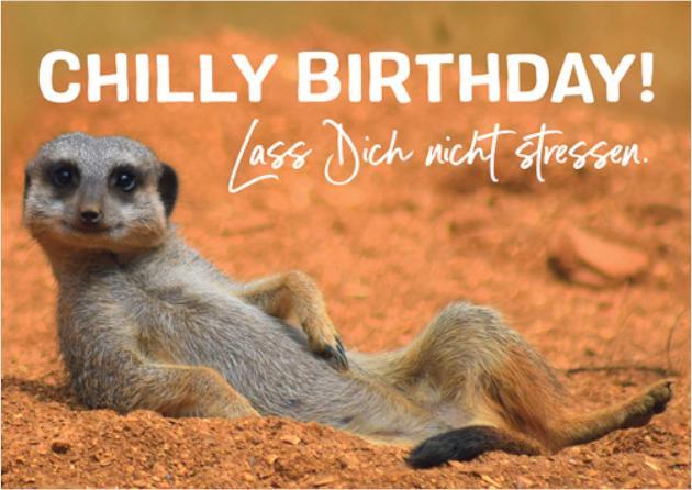 Produktbild Anderskartig Postkarte Modern Times Chilly Birthday (1 Stk.)