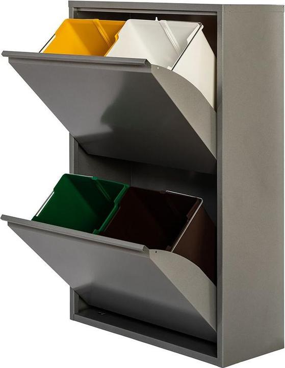 Image du produit Jobgar Poubelle écologique, 4 contenants (68 l)