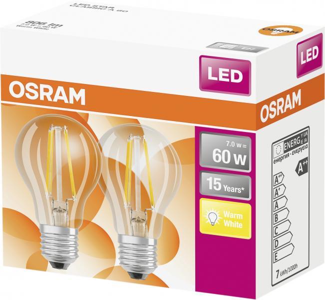 Produktbild Osram Led Retrofit Classic A (E27, 806 lm, 2 x)