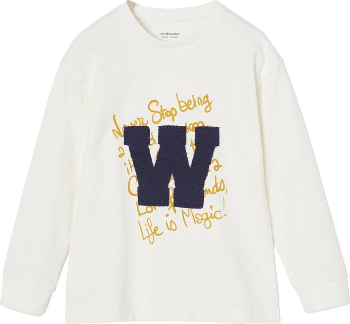 Immagine prodotto Vertbaudet Jungen Shirt mit Buchstaben-Applikation, Recycling-Baumwolle (86)