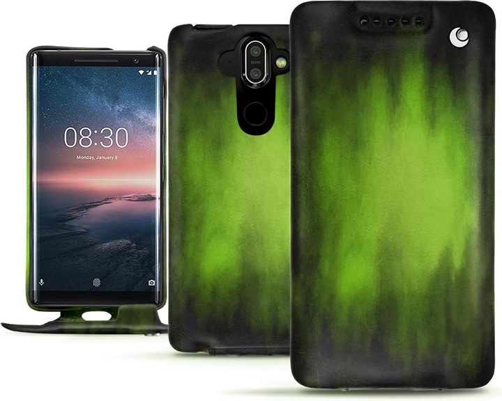 Actual product image Noreve Leather cover vertical (Nokia 8 Sirocco)