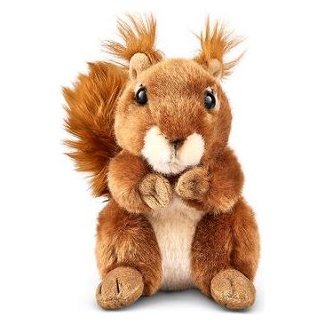 Peluche Living Nature Scoiattolo Rosso, Giocattolo Morbido Ecologico In Materiale Riciclato