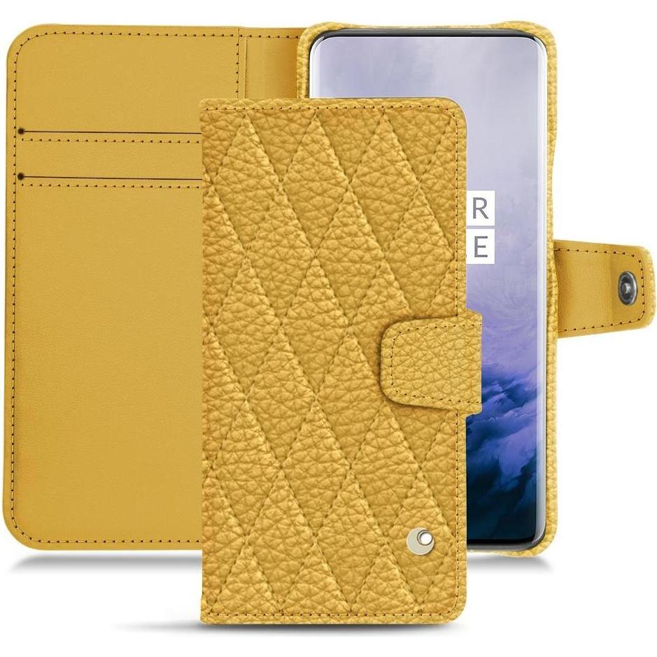 Noreve Lederschutzhülle Wallet (OnePlus 7 Pro), Smartphone Hülle, Orange