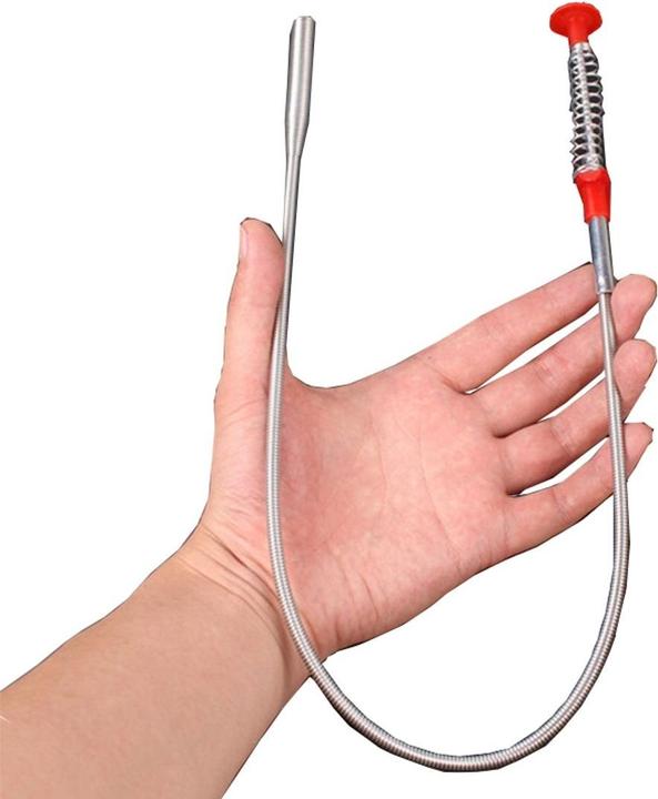 Produktbild König Design Abflussreiniger Rohrbürste Abflussfrei Rohr Abfluss Siphon Bürste Spirale Haare (1 Stk.)