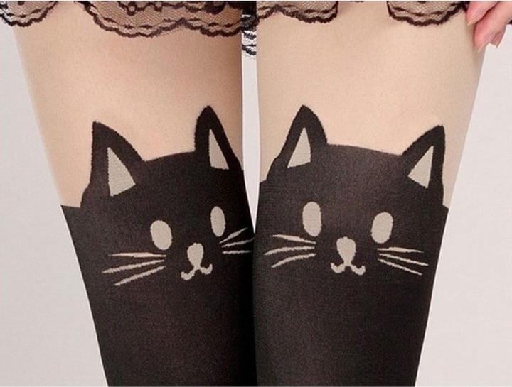 Image du produit JTI Collants avec motif de chat, taille unique (Taille unique)