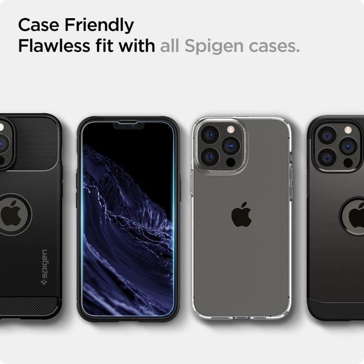 Productafbeelding Spigen Glass.tR EZ Fit (2 Stuk, Apple iPhone 14, Apple iPhone 13, Apple iPhone 13 Pro)