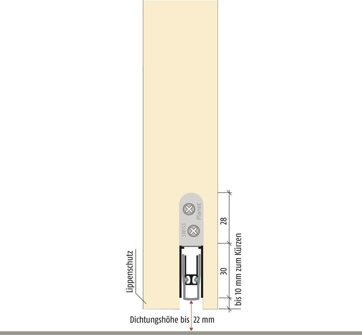 Actual product image Planet Door drop seals HS