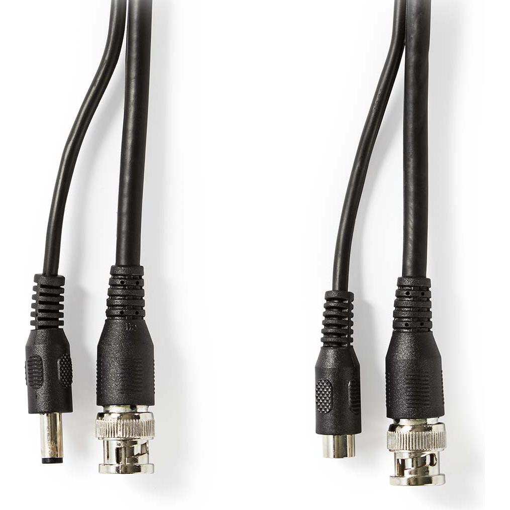 Thumbnail - Nedis CCTV-Sicherheitskabel BNC/DC 50.0 m rund PVC Schwarz Kartonverpackung (U/FTP, CAT5, 50 m), Netzwerkkabel