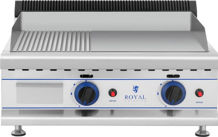 Produktbild Royal Catering Grill Gasgrill Gasbräter Griddleplatte Grillplatte Gas Griddle Bratplatte Gastro