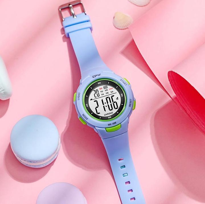 Immagine prodotto VR Shinecon Orologio per bambini con display digitale, modello Exia blu (Orologio digitale)
