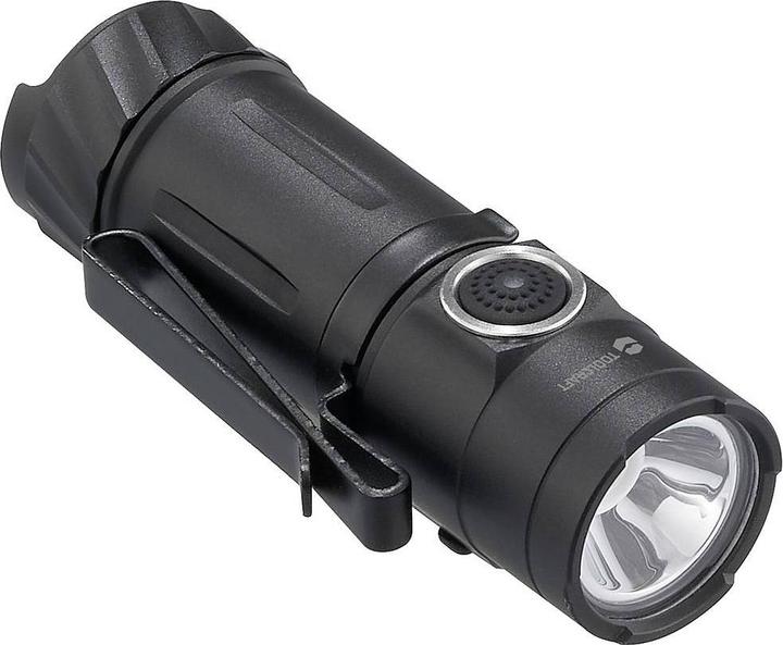 Actual product image Toolcraft TO-9664728 Mini torch, adjustable, with belt clip, with emergency light (7.02 cm, 1200 lm)