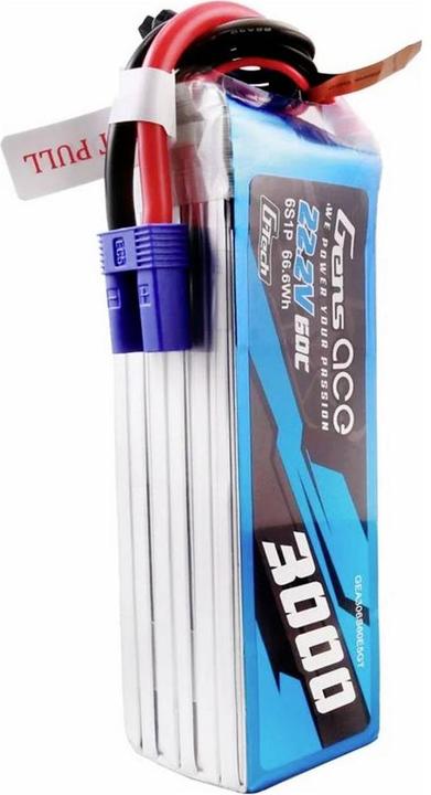 Produktbild Gens Ace G-Tech 3000mAh 22.2V 60C 6S1P Lipo Battery Pack with EC5 plug (22.20 V, 3000 mAh)