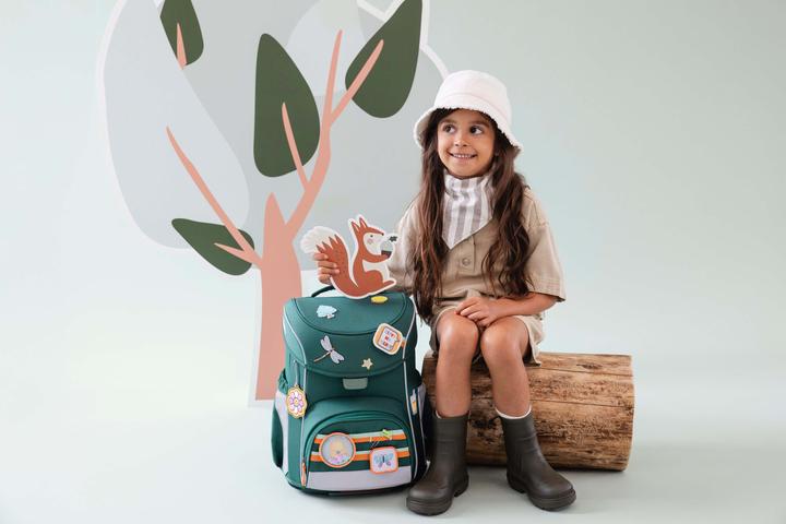 Produktbild Lässig Schulranzen-Set 6-tlg. Slim Unique dark green (21 l)