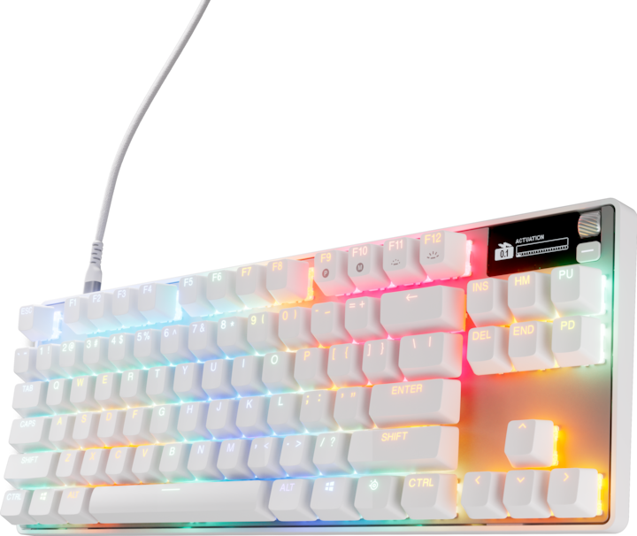 Actual product image SteelSeries Apex Pro TKL Gen 3 White DE (DE, Cable)