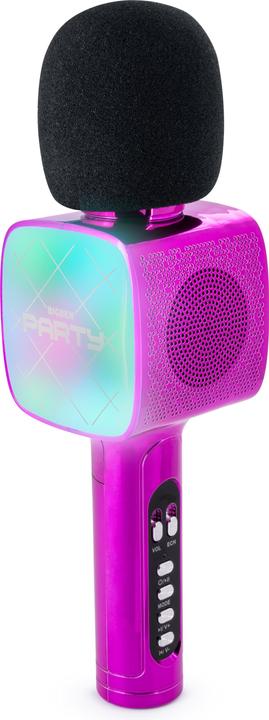Image du produit Bigben PARTY BTMIC - Microphone + haut-parleur sans fil avec effets lumineux - rose