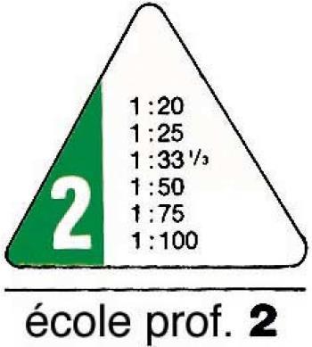 Produktbild Rumold Dreikant-Massstäbe 150 (30 cm, Kunststoff)
