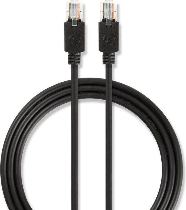 Actual product image Nedis Cat 5e cable UTP RJ45 (8P8C) male RJ45 (8P8C) male round LSZH Anthracite Unisex (U/UTP, CAT5e, 10 m)