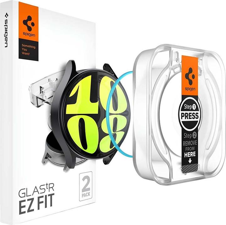 Actual product image Spigen Glas.tR EZ Fit Samsung Galaxy Watch 7 40mm 2-Pack