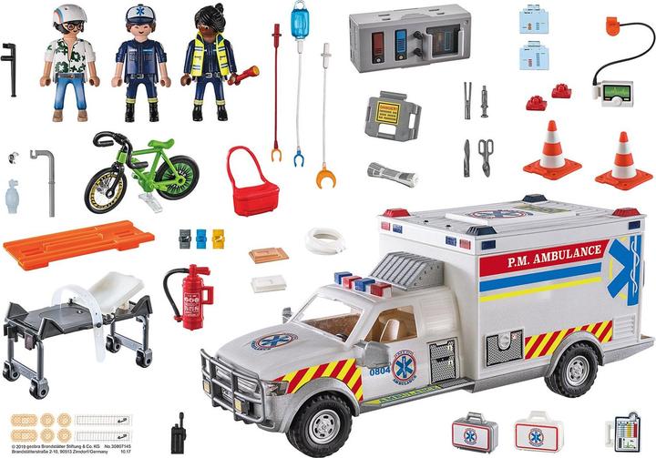 Image du produit Playmobil Véhicule de secours : US Ambulance (70936, Playmobil City Action)
