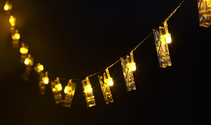 Produktbild Lunartec Foto-Clips-Lichterkette (6 m)