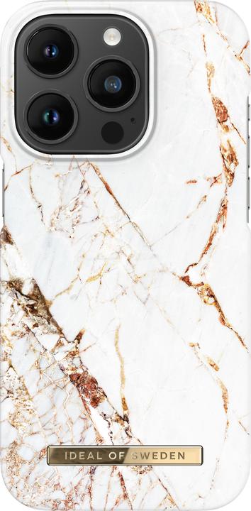 Produktbild iDeal Of Sweden Designer-Cover mit MAGSAFE Carrara Gold (Apple iPhone 14 Pro)