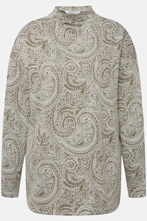 Produktbild Studio Untold Longsleeve, oversized, Glitter Paisley, Stehkragen, Seitenschlitze (42, 44)