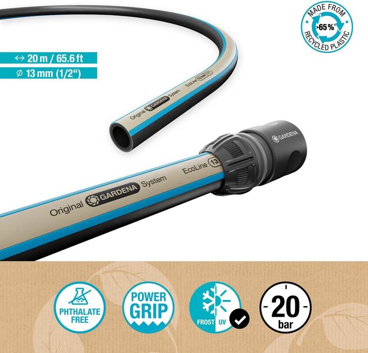 Actual product image Gardena EcoLine hose 13 mm 1/2 20 m (20 m, 13 mm)