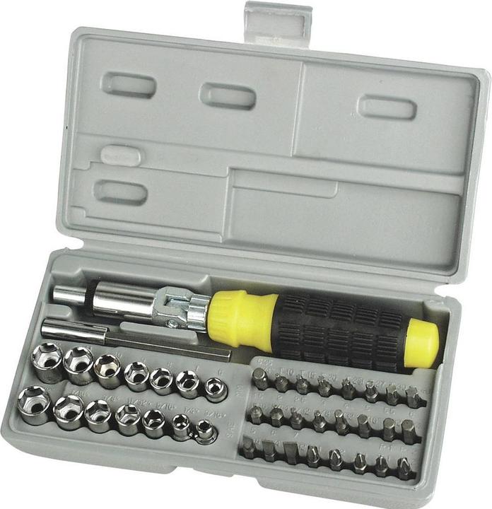 Produktbild Mannesmann Bit-Set 41teilig Brüder 29041 (Innensechskant, Innenvierkant)