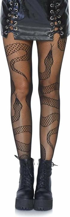Actual product image Leg Avenue Stockings Net Snakes Black (One size)