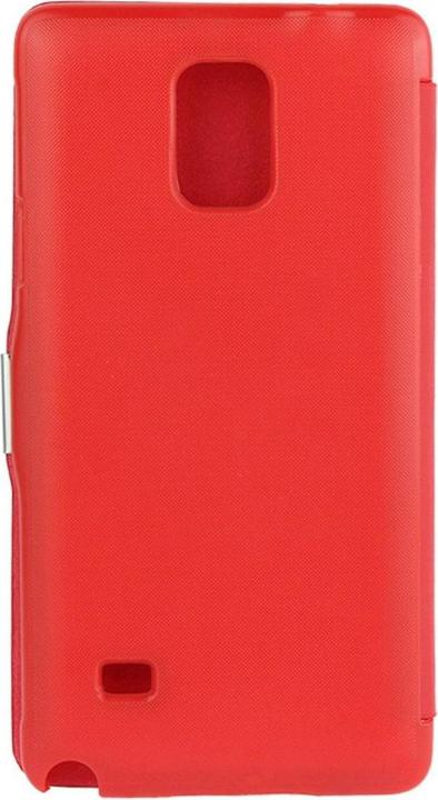 Produktbild König Design Handyhülle Tasche für Samsung Galaxy Note 4 SM N910 Rot gebürstet (Samsung Galaxy Note 4)