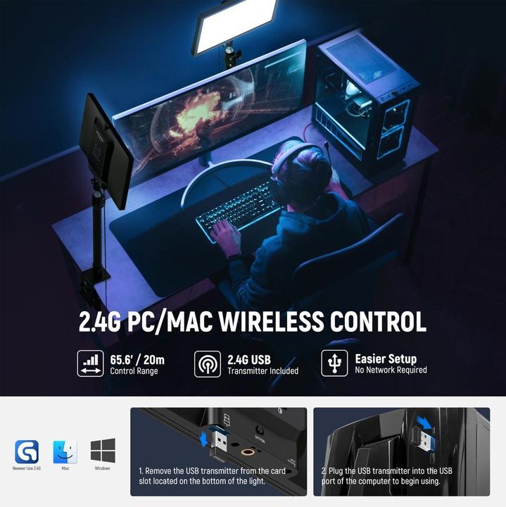 Image du produit Neewer GL25B (GL25B) (Lumière vidéo)