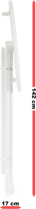 Produktbild Wiltec Toboli klappbarer Bistrotisch Weiss Ø 80 cm Stehtisch Bartisch Partytisch rund