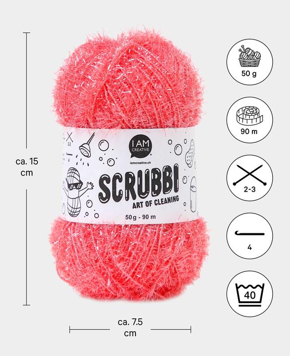Actual product image I Am Creative Scrubbi dishwashing sponge yarn (103 m)