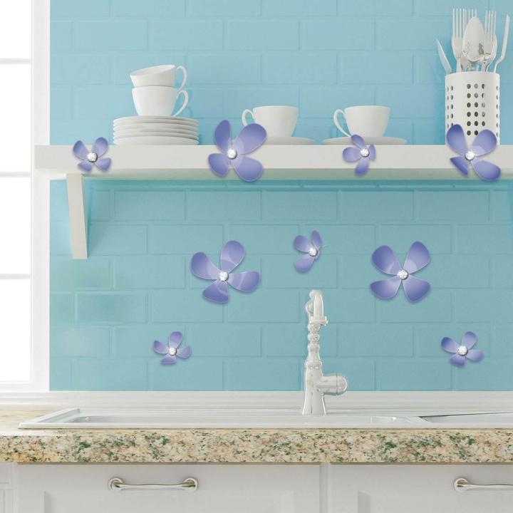 Actual product image Walplus flowers (85.5 x 85.5 cm)