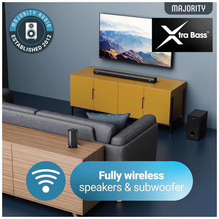 Actual product image Majority Everest 5.1 Dolby Audio Soundbar EU (300 W, 5.1 channels)