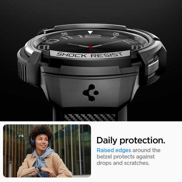 Produktbild Spigen Rugged Armor Pro Samsung Watch 6 Classic 47mm czarny/black ACS06488 (47 mm)