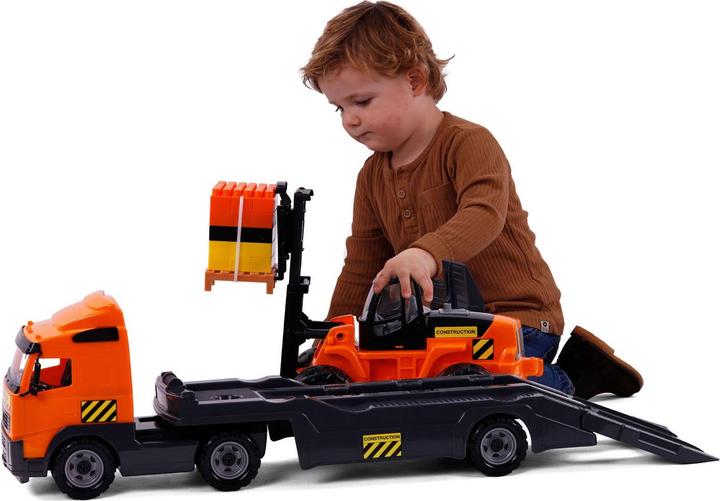 Immagine prodotto Polesie Camion Cavallino con rimorchio e carrello elevatore, scala 1: