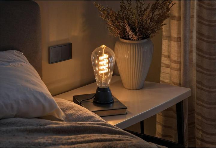 Produktbild Hama Smarte LED-Lampe, Matter, E27, Retro, Filament ST64, RGBW, dimmbar, mit App (E27, 470 lm, 1x)