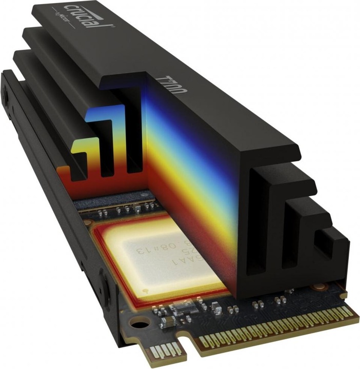 Productafbeelding Crucial T700 with Heatsink (1000 GB, M.2 2280)