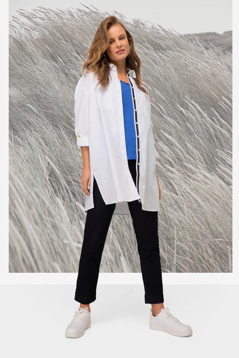 Immagine prodotto Laurasøn Long Bluse, Hemdkragen, Langarm (L)