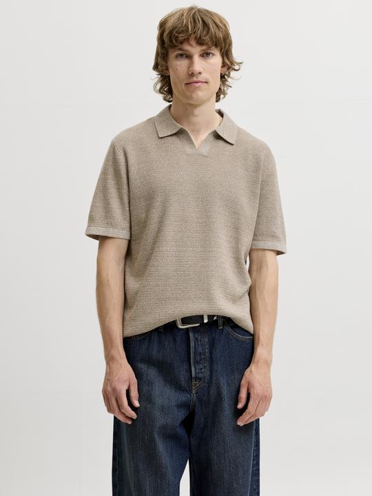 Produktbild Jack & Jones Jjegeorge Knit Split Neck Ss (XXL)