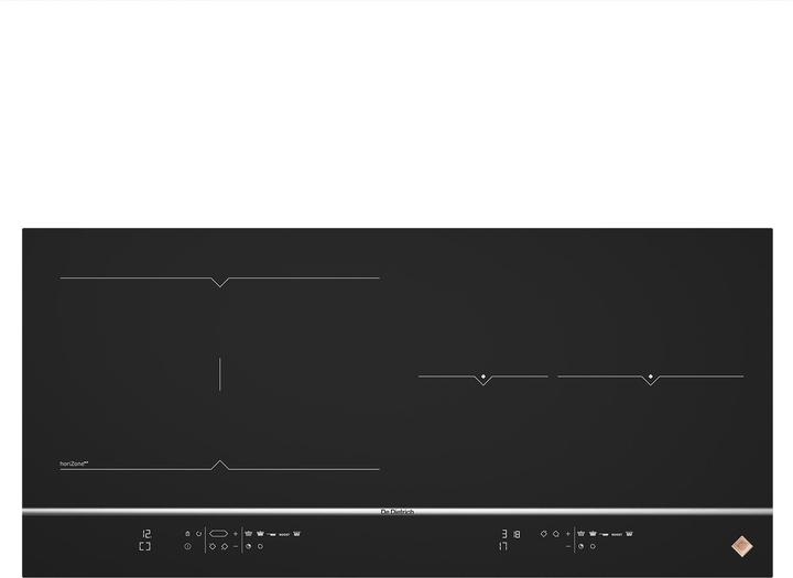 Produktbild De Dietrich Induktions-Kochfeld DPI 7766 XP Schwarz (93 cm, Induktionskochfeld)