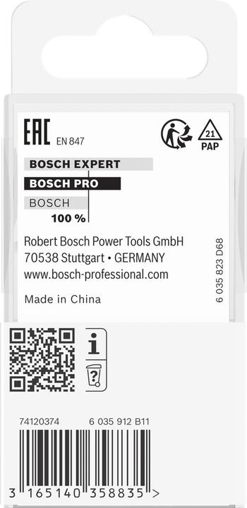 Produktbild Bosch Professional Zubehör Abrundfräser, 1/4-Zoll, R1 9,5 mm, D 31,8 mm, L 16,2 mm, G 57 mm