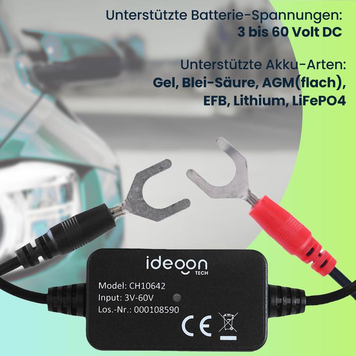 Immagine prodotto Ideoon Monitoraggio della batteria dell'auto