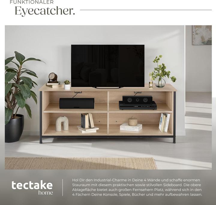 Produktbild tectake Sideboard Navan 147x41x60,5cm