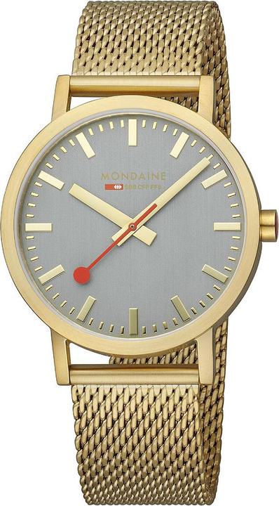 Produktbild Mondaine Classic - von der Natur inspiriert - Ip Gold (Analoguhr, 40 mm)