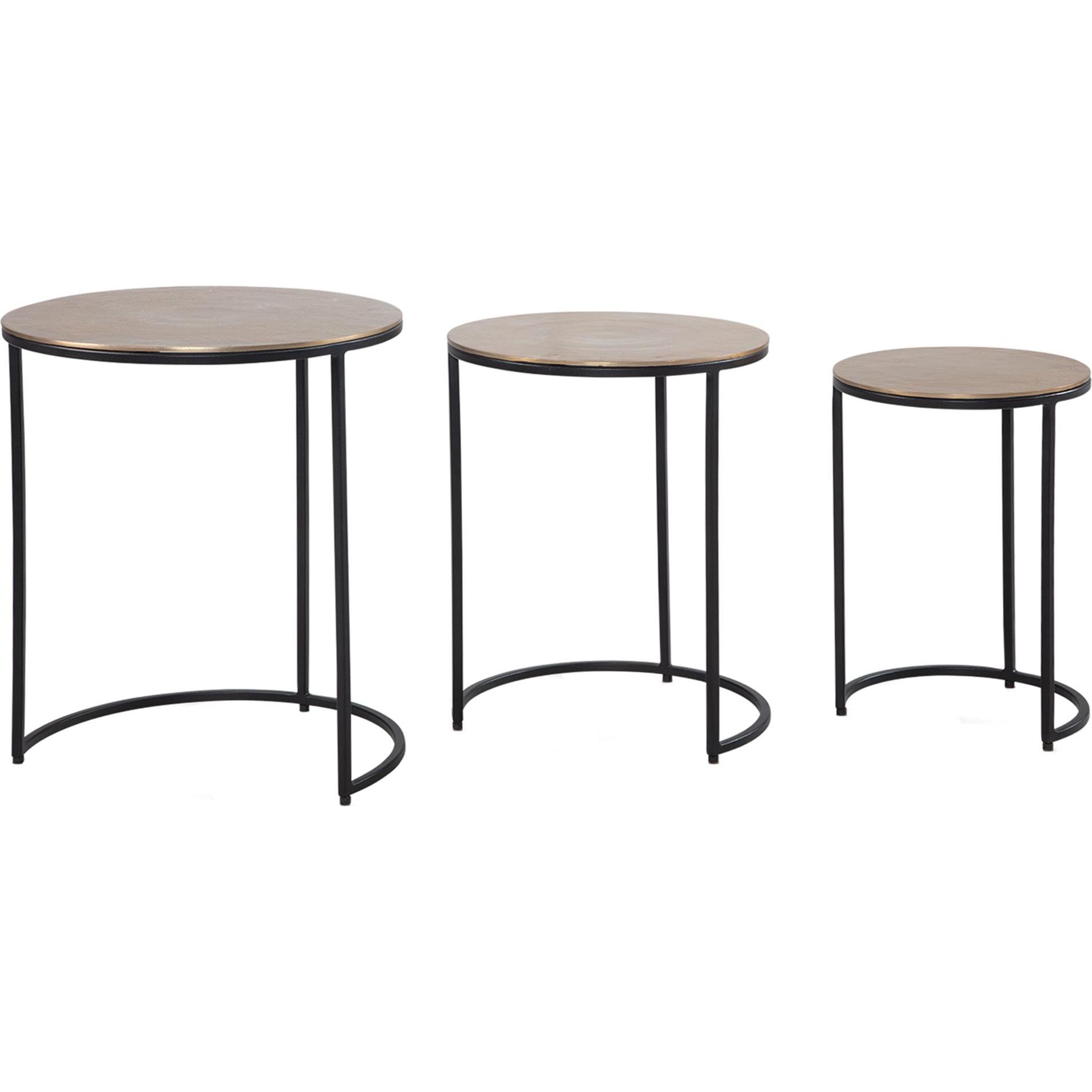 FineBuy, Couchtisch + Beistelltisch, Apollo (45 x 45 x 55 cm)