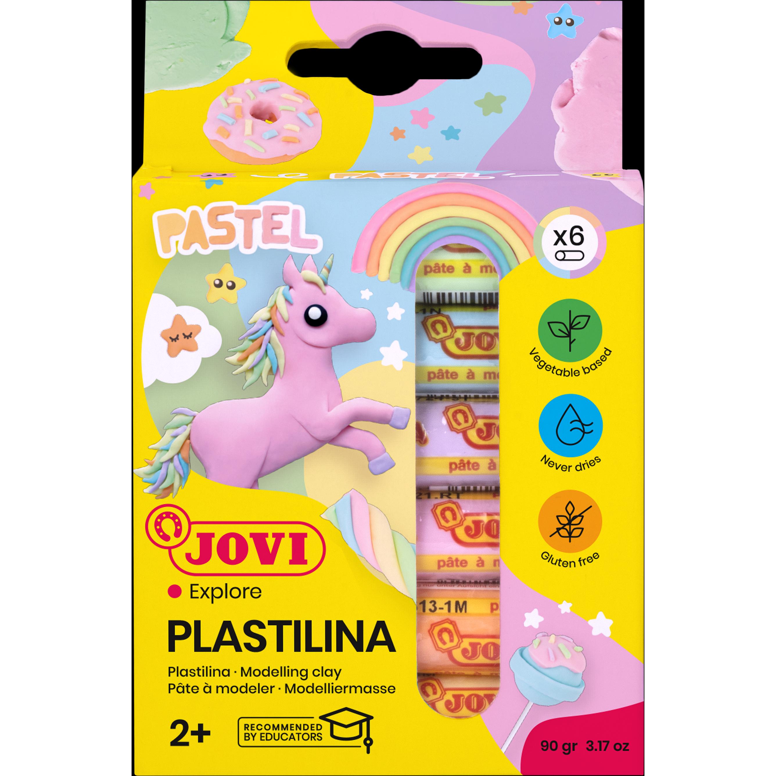 Thumbnail - Jovi Knete PLASTILINA farbsortiert, 6 Farben je 15,0 g