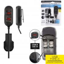 Image du produit Be Mix chargeur voiture banquette arriere 5 ports